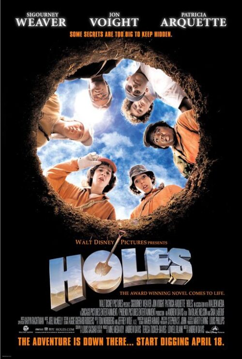 Disney's Holes movie poster starring Shia LaBeouf