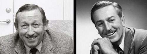 Roy E. Disney and Walt Disney side by side