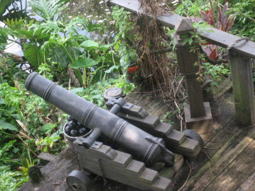 Close Up of Swiss Family Treehouse Cannon Nest