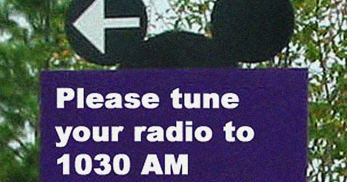 Walt Disney World Radio Station sign