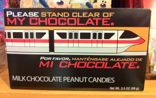 The Walt Disney World monorail has its own box of chocolates