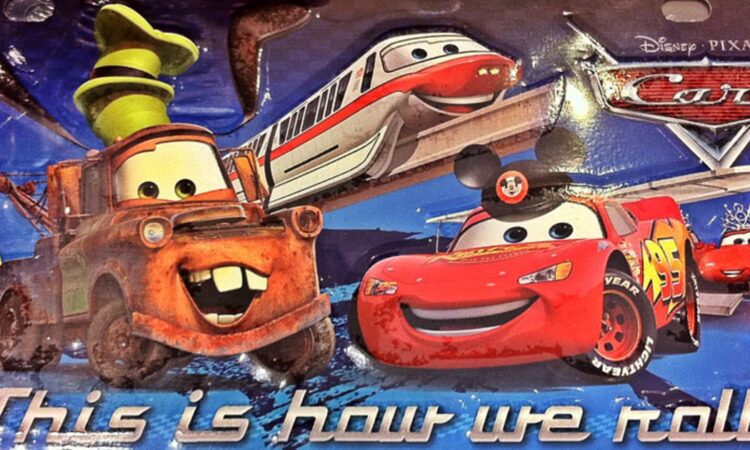 Disney Pixar Cars character license plate banner