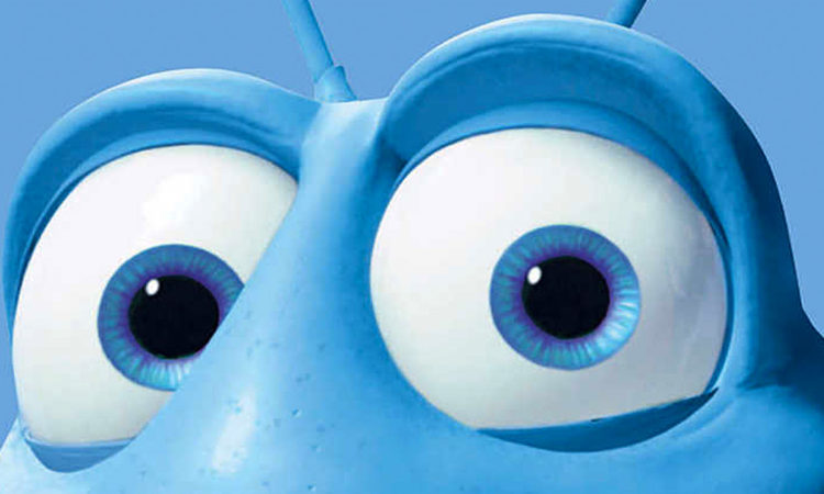 The Pixar Eyes look, as seen in Flik