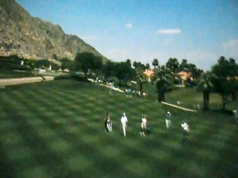 Michael Eisner golfing in Soarin'