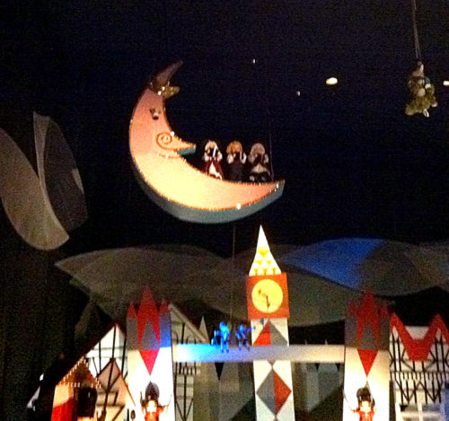 There is just one moon in It's a Small World