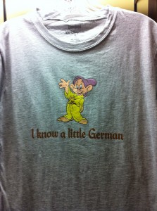 "I know a little German."