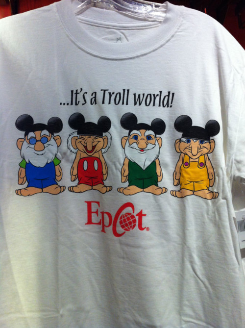 It's a Troll World t-shirt