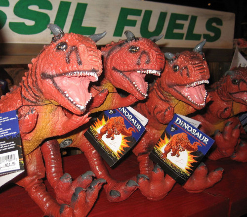 Rubber carnotaurus toys