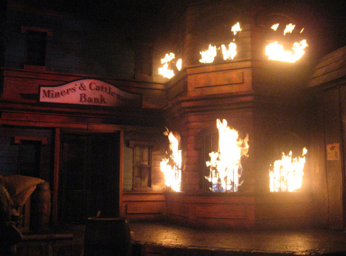 The western scene from the Great Movie Ride, one of the Disney MGM Studios Opening Day attractions