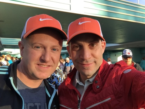 Shane and Ted at the beginning of WDW46 - The first Parkeology Challenge completion