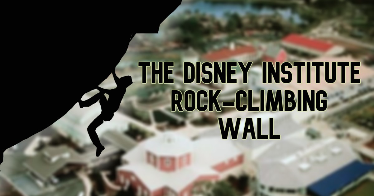 Disney Institute rock-climbing wall