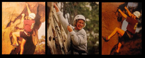 Disney Institute climbing wall promotional shots.