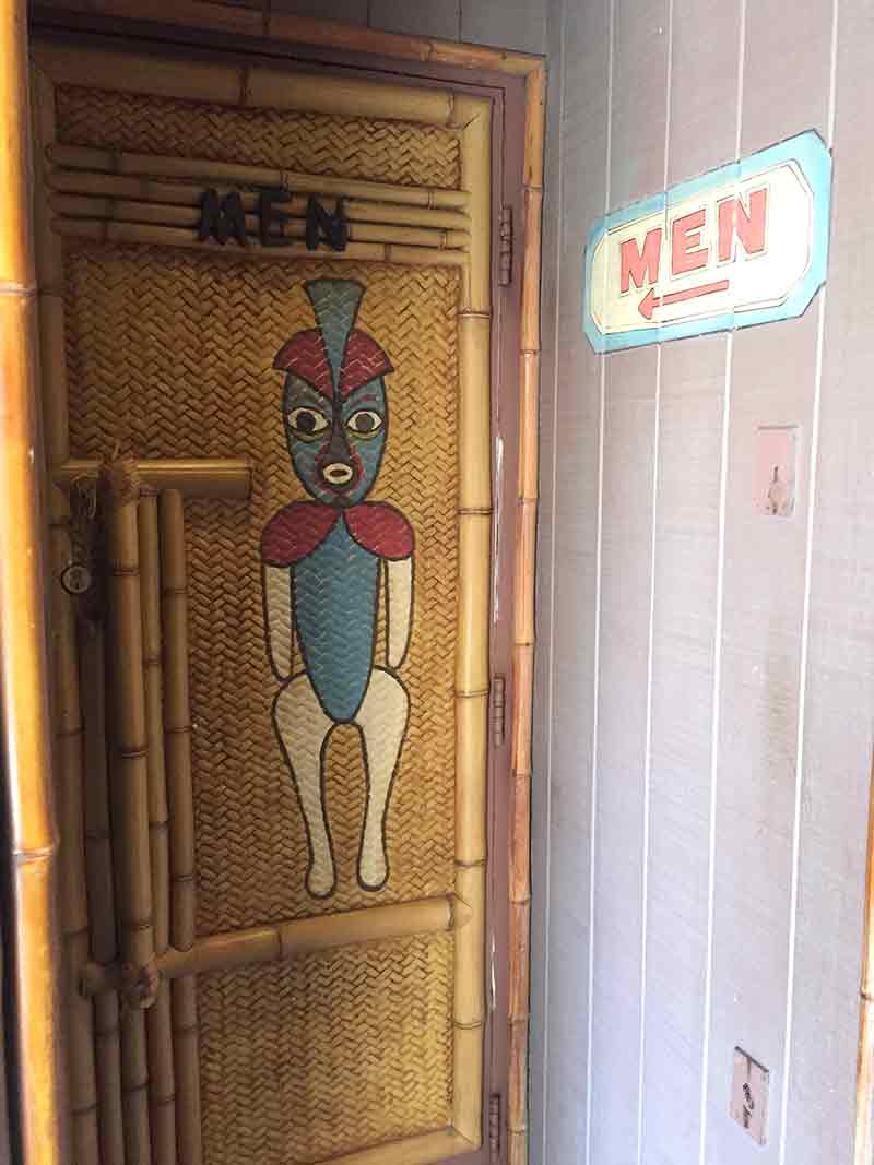 Secret Hidden Mens restroom at the Enchanted Tiki Room Disneyland Secret Luxuries