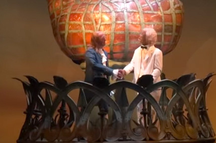 Ben Franklin and Mark Twain Shake Hands