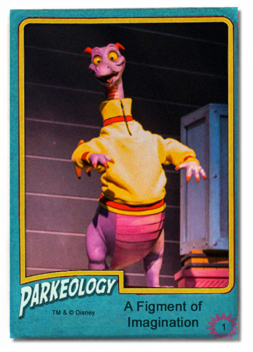 Parkeology vintage theme park trading cards Figment