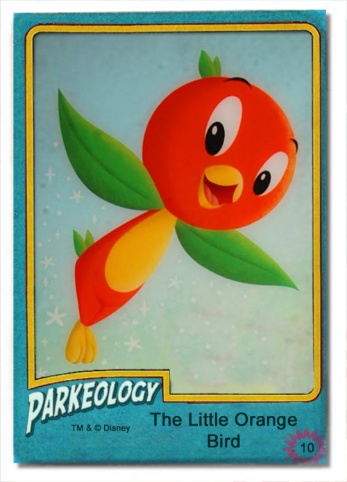 Parkeology vintage theme park trading cards Orange Bird