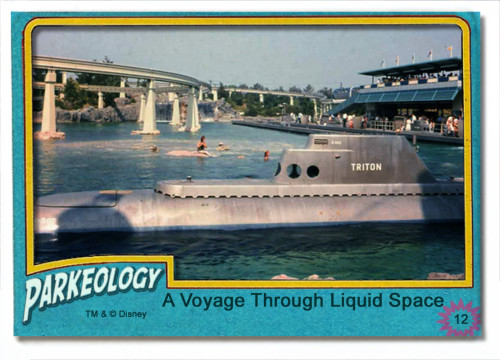 Parkeology vintage theme park trading cards Submarine Captain