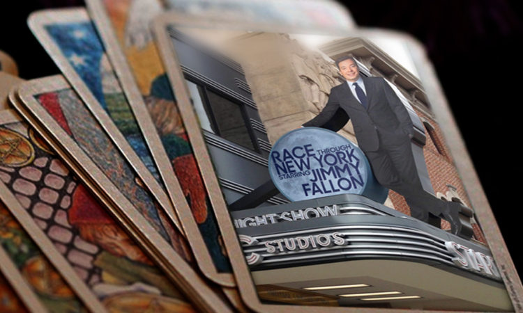 Jimmy Fallon Race Through New York Tarot Cards