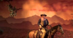 John Wayne in the Great Movie Ride Cowboy Scene