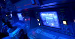 Inside the training capsule at the relaunched Mission Space