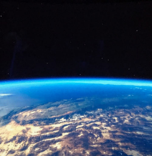 The Earth as seen from the Green Team mission in the relaunched Mission Space