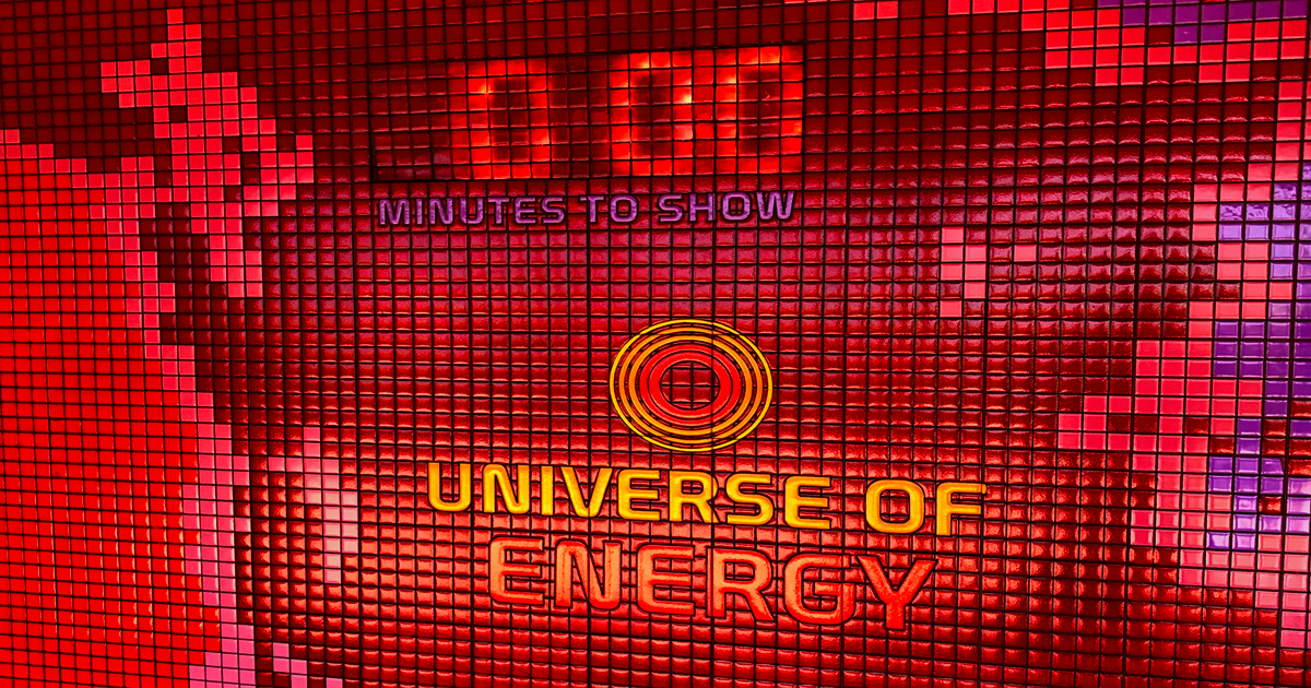 The preshow countdown clock to the Universe of Energy