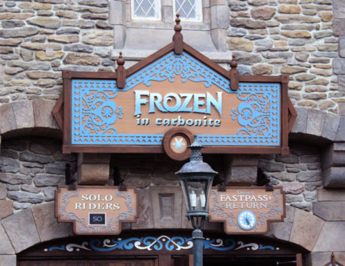 Disney's Frozen in Carbonite Ride replaces Frozen Ever After in honor of the Han Solo spin-off movie