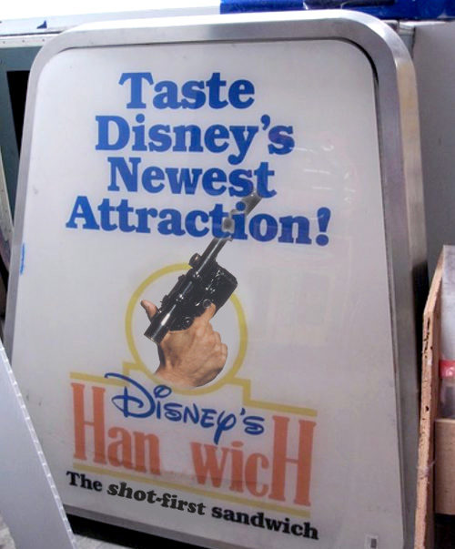 Disney's Handwich re-imagined as the Hanwich, after Han Solo