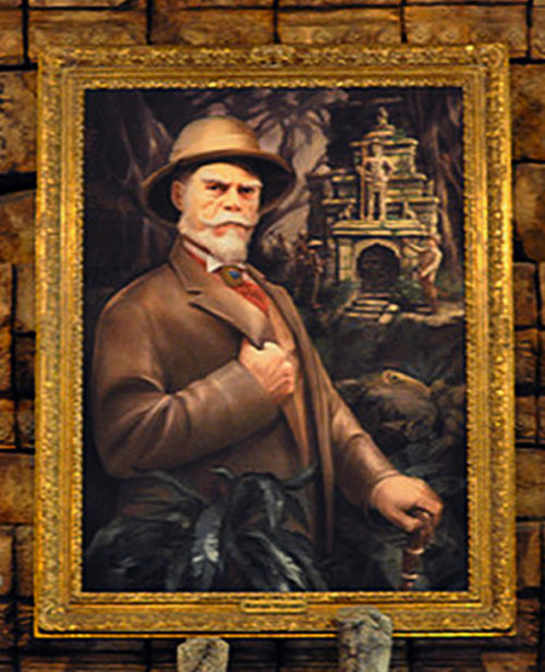 Imagineer Joe Rohde as Harrison Hightower at Tower of Terror in Tokyo DisneySea