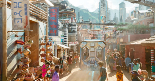 The real life Wakanda streets are brought to life at Disney's Animal Kingdom