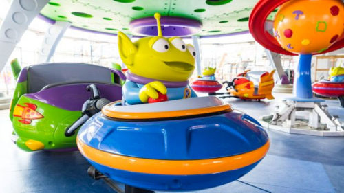 Alien Swirling Saucers at Toy Story Land