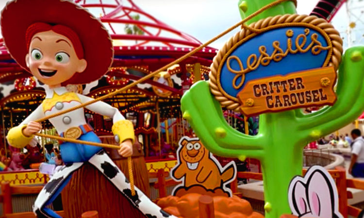 Jessie's Critter Carousel now open at Disney California Adventure