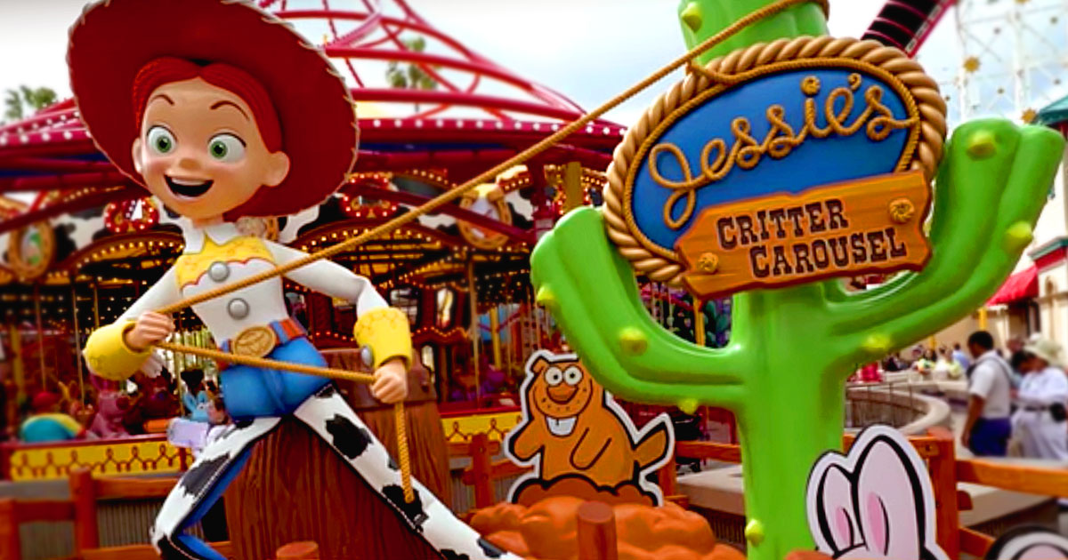 Jessie's Critter Carousel now open at Disney California Adventure