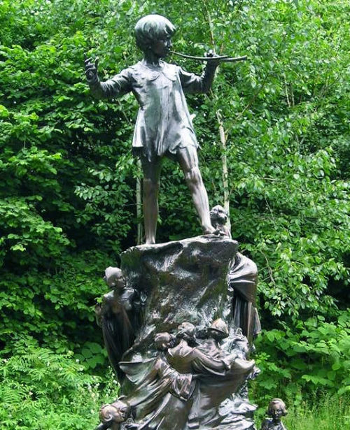 Peter Pan statue at Kensington Gardens