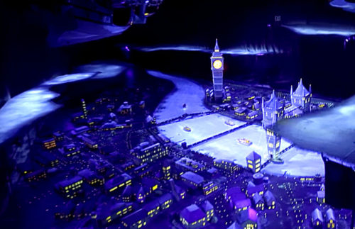 Peter Pan's Flight over London with Big Ben and Tower Bridge