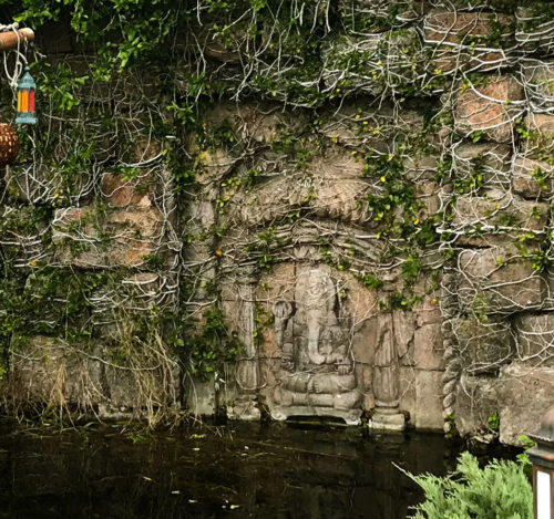 Lord Ganesha shrine in the Animal Kingdom water temple