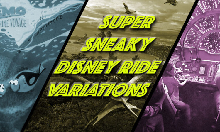 Super Sneaky Disney Ride Variations