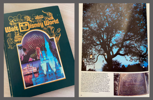 Walt Disney World souvenir photo book from 1986 talks about the Liberty Tree