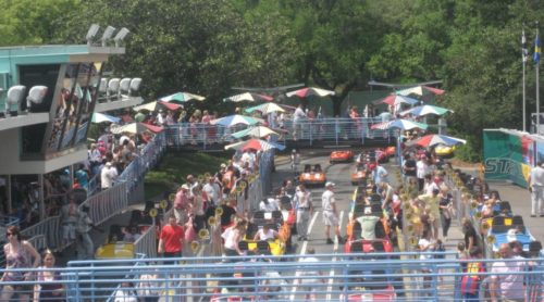 Tomorrowland Speedway Pedestrian Bridge and Loading Area