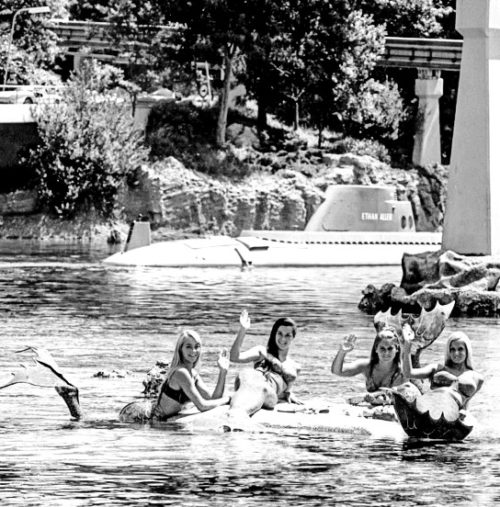 Live mermaids at Disneyland's Submarine Voyage Lagoon