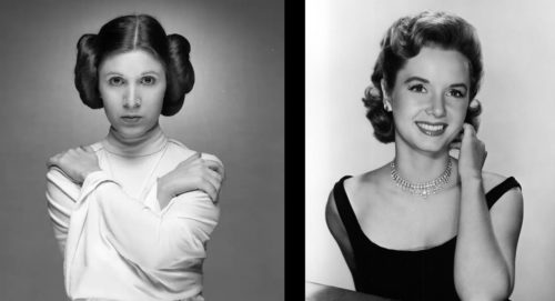 Mother and daughter Debbie Reynolds and Carrie Fisher