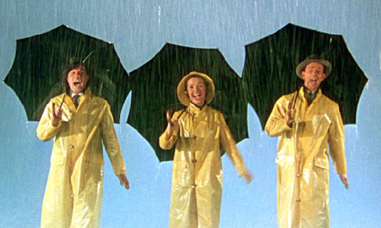Debbie Reynolds, Gene Kelly, and Donald O'Conner in Singin' in the Rain