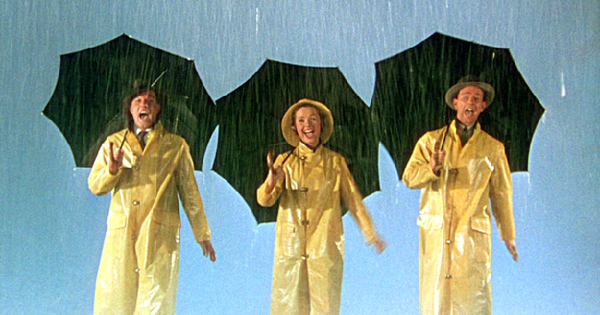 Debbie Reynolds, Gene Kelly, and Donald O'Conner in Singin' in the Rain