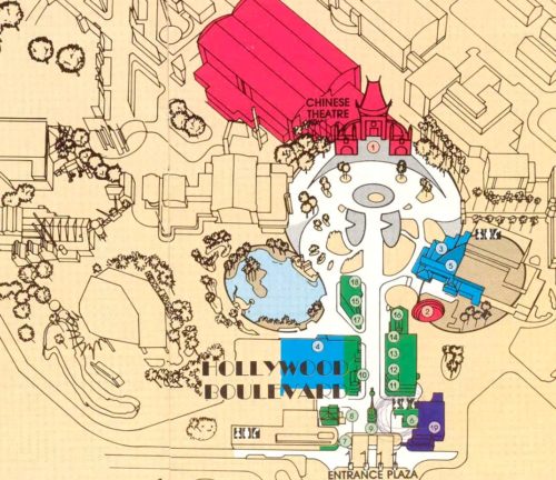 Disney MGM Studios guide map