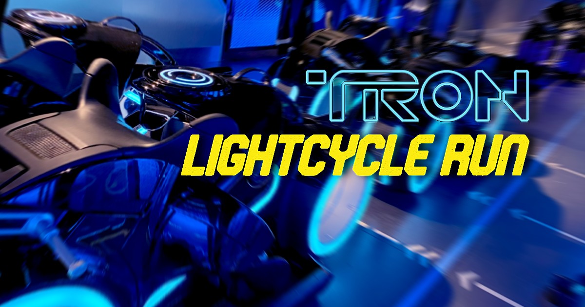 Tron Lightcycle Run is in previews at the Magic Kingdom