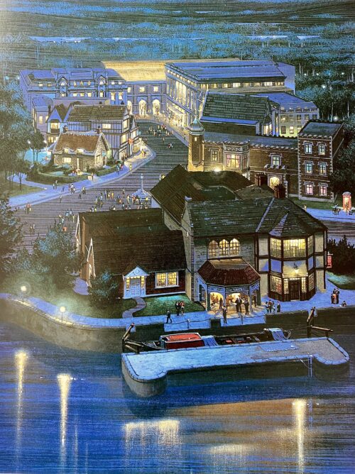 Concept art of the Epcot UK Pavilion