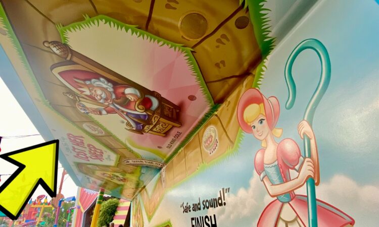 This Toy Story Board Game for "Little Bo Peep Lost Her Sheep" can only be found at Toy Story Mania at Disney's Hollywood Studios