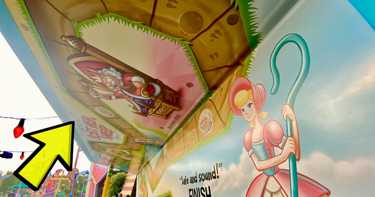 This Toy Story Board Game for "Little Bo Peep Lost Her Sheep" can only be found at Toy Story Mania at Disney's Hollywood Studios