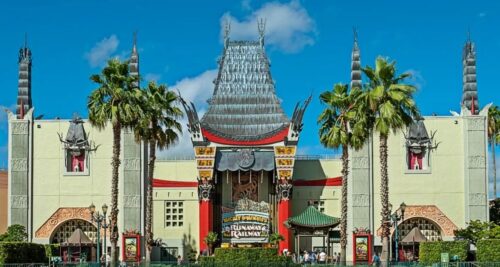 The Chinese Theatre at Disney's Hollywood Studios, home to Mickey & Minnie's Runaway Railway