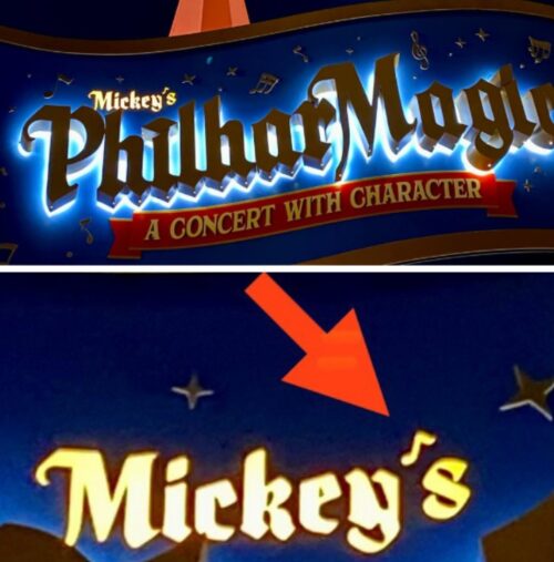 Mickey's PhilharMagic uses a note as the apostrophe